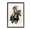 Stupell Industries Saddle Sisters Cowgirl Framed Floater Canvas Wall Art Design by Andrea Haase